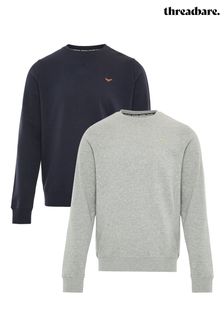 Threadbare Grey Crew Neck Sweatshirts 2 Packs (443595) | LEI 227