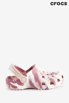 粉色 - Crocs童裝大理石花紋經典洞洞鞋 (443932) | NT$1,870