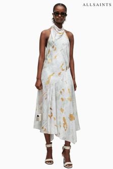 AllSaints White Arieta Paola Dress (444184) | OMR113