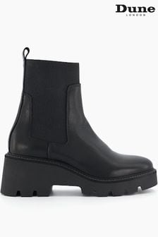 Dune London Black Propose Wedge Eva Chelsea Boots (444597) | €226