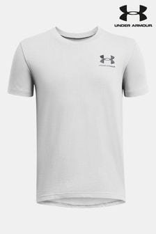 Under Armour Light Grey Sportstyle Short Sleeve T-Shirt (444658) | SGD 33