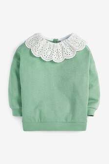 Sweat à col brodé (3 mois - 7 ans)