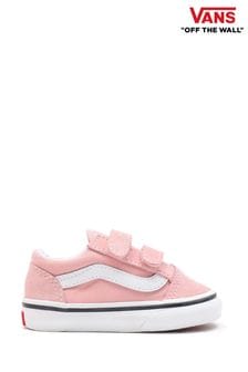 Бело-розовый - Кроссовки для девочек Vans Old Skool (444910) | €46