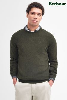 Barbour® Green Lambswool Crew Neck Jumper (445301) | $195