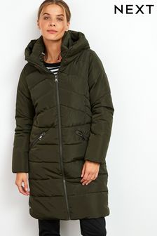 Zielony khaki - Ocieplana kurtka deszczoodporna 2-w-1 z kolekcji odzieży ciążowej (445406) | 360 zł