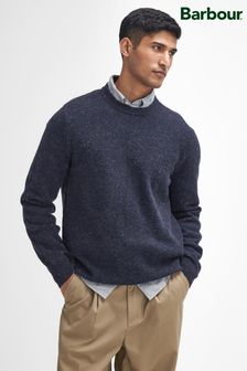 أزرق داكن - Barbour® Tainsbury Fleck Yarn Crew Neck Jumper (445661) | د.ك52.500