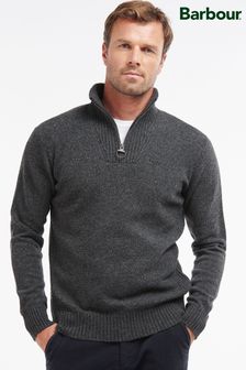 Men s Jumpers Barbour Grey Long Sleeve Knitwear Next Qatar