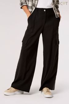 Apricot Black Soft Tailored Cargo Trousers (447003) | MYR 234