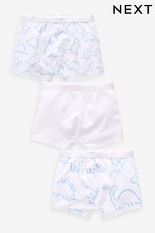 Blue Dinosaur Kind to Skin Trunks 3 Pack (1.5-12yrs) (447194) | KRW25,600 - KRW29,900