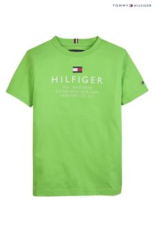 Зеленая футболка с логотипом Tommy Hilfiger  (447631) | €25 - €31