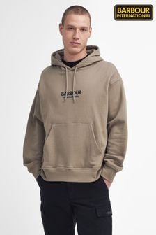 بيج - Barbour® International Beige Mapped Back Graphic Hoodie (448246) | ‏574 ر.س‏