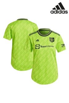 adidas Green Manchester United Third Authentic Shirt Womens (448463) | €114