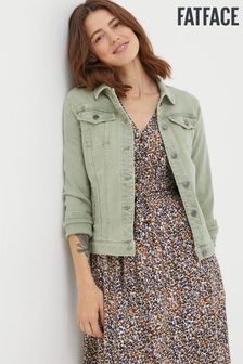 FatFace Light Green Tasha Denim Jacket (449019) | kr766