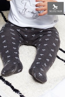 The Little Tailor Grey All Over Print Rocking Horse Jersey Slouch Pants (449476) | $15