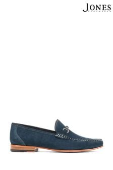 Jones Bootmaker Blue Ramsgate Suede Loafers (449515) | $175