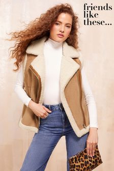 Fleece lined gilet womens sales