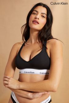 黑色 - Calvin Klein時髦純棉托胸無鋼圈內衣 (449701) | HK$382