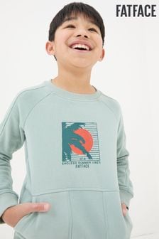 FatFace Green Surf Graphic Sweatshirt (450255) | KRW42,700