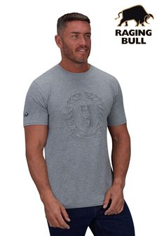 Raging Bull Grey Embossed Crest Logo T-Shirt (450843) | 43 € - 46 €