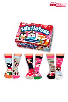 United Odd Socks Multi Mistle Toes Socks (451059) | SGD 29