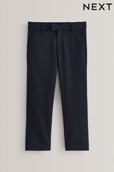 Tmavomodrá - School Formal Slim Leg Trousers (3-17 let) (451062) | 305 Kč - 530 Kč