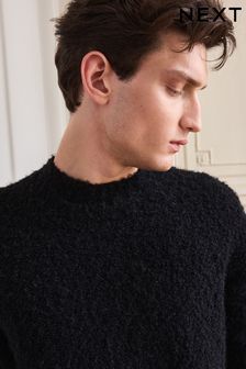 Jumpers Black Texture Long Sleeve Evening Knitwear Next Qatar