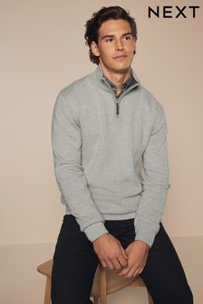 Men s Grey Jumpers Jumpers Cardigans Next
