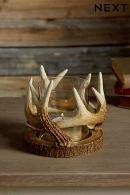 Natural Antler Tealight Holder (452160) | kr156