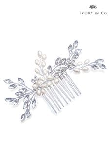 Ivory & Co Silver Pearl Shimmer Crystal Comb (452407) | 54 €