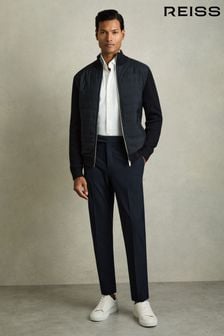 Reiss Navy Found Relaxed Drawstring Trousers (453117) | $191