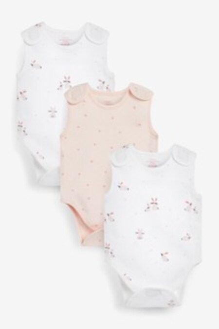Pink Premature Baby 3 Pack Vest Bodysuits (453536) | 15 €