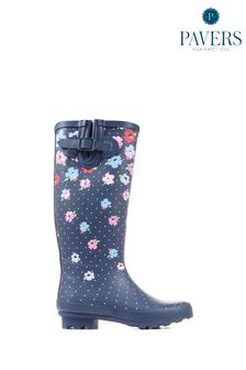 Pavers Blue Floral Print Wellies (454219) | €21.50