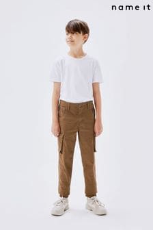 Name It Brown Boys Cargo Trousers (454255) | 204 SAR