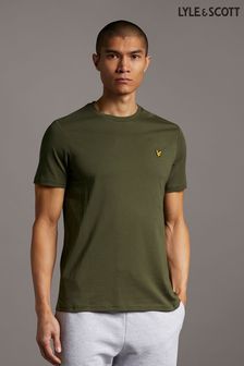 أخضر زيتوني - Lyle & Scott Big Crew Neck T-shirt (454272) | 191 ر.س