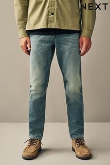 淺藍色色調 - 窄版 - 復古彈力正宗牛仔褲 (454486) | NT$1,070