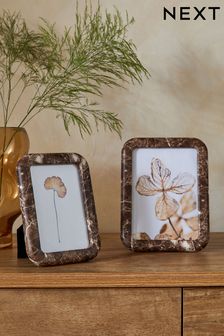 Brown Marble Effect Photo Frame (454665) | SGD 22 - SGD 26