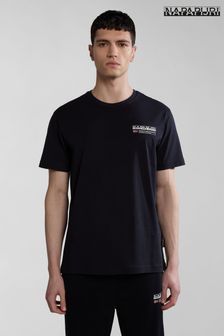 Napapijri Kasba Black Short Sleeve T-Shirt (454978) | KRW64,000