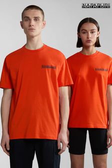 Napapijri Gouin Orange Short Sleeve T-Shirt