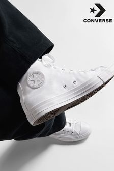 أبيض - حذاء رياضي بقبة مرتفعة Chuck Taylor من Converse (455151) | 297 ر.ق