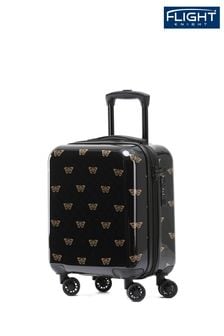 Черный/золотистый с бабочками - Flight Knight 45x36x20cm Easyjet Underseat Anti-crack Cabin Carry On Hand Luggage Black Suitcase (455332) | €76