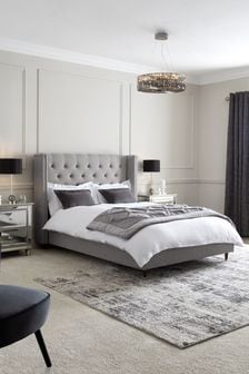 Wool Blend Grey Grayson Upholstered Bed Frame (455354) | €800 - €1,050
