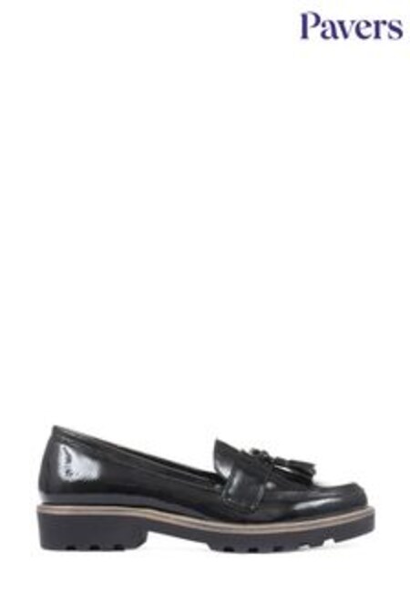 Pavers Black Patent Ladies Loafers (455793) | 40 €