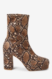 Bottines Forever Comfort® à plateforme et bout carré