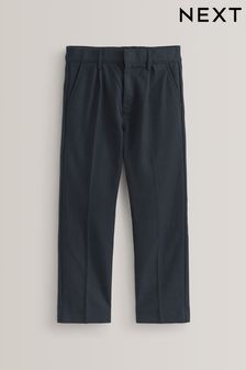 Navy Regular Waist School Pleat Front Trousers (3-17yrs) (455936) | KRW19,200 - KRW34,200