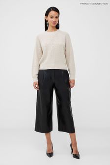 French Connection Jolie Pearl Long Sleeve Crew Jumper