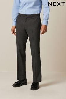 Charcoal Grey Textured Smart Trousers (456315) | $49