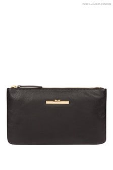 Pure Luxuries London Arlesey Leather Clutch Bag (457134) | SGD 56