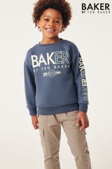 Gris anthracite - Baker By Ted Baker Sweat-shirt à lettres (457198) | €16 - €19
