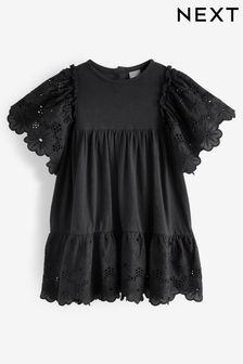 Black Broderie Dress (3mths-7yrs) (457446) | €23 - €28