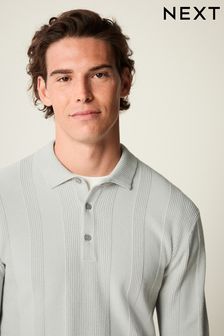 Next mens knitted polo top